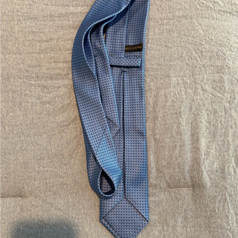 Blue Patterned Tie - image 2